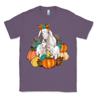 Lavender Goat family fall pumpkins gemstone Classic Tee - Artiststas