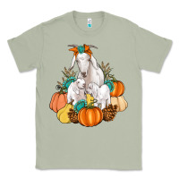 Matcha Goat family fall pumpkins gemstone Classic Tee - Artiststas