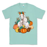 Seafoam Goat family fall pumpkins gemstone Classic Tee - Artiststas