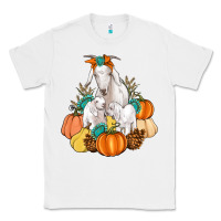 White Goat family fall pumpkins gemstone Classic Tee - Artiststas