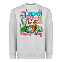 Heather Grey Small Town Easter Day Heavyweight Sweatshirt - Neo Western