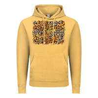 Vintage Mustard leopard background Vintage Hoodie - Zillion Design Studio