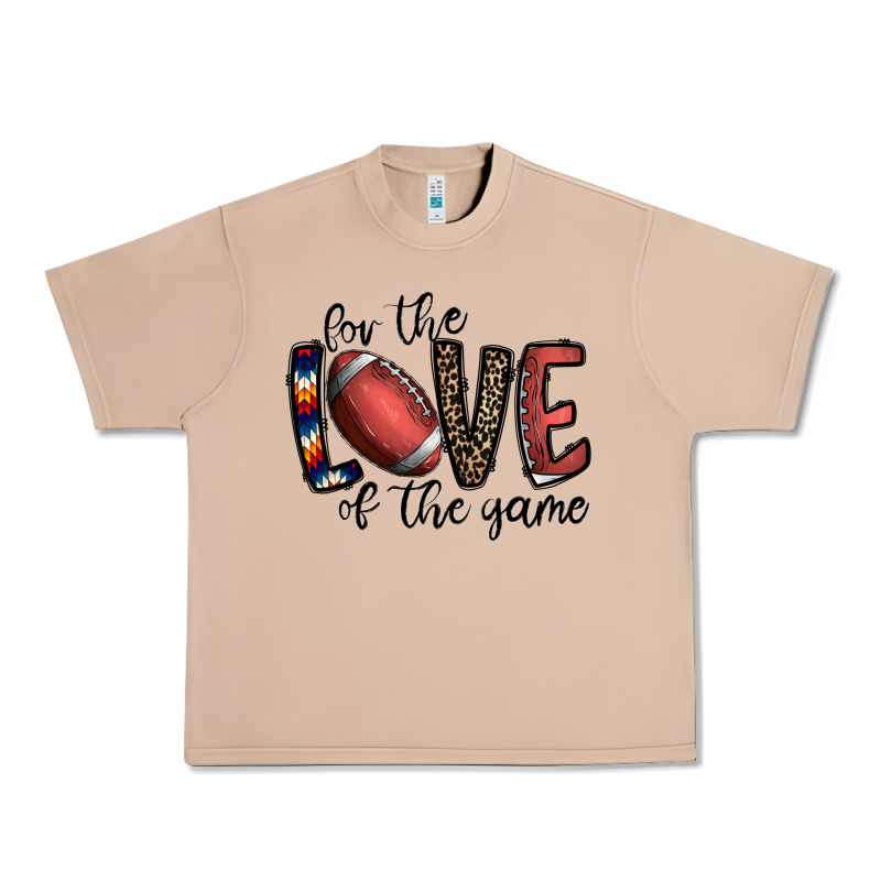 For The Love Of The Game Football Urban Heavy Tee by CowhideDigitalArt | Teevron