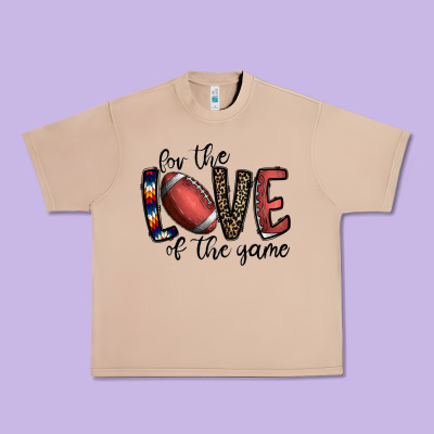 For The Love Of The Game Football Urban Heavy Tee Designed By Cowhidedigitalart