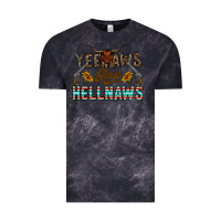 Cloud Black yeehaws and hellnaws Vintage Tee - CowhideDigitalArt