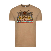 Vintage Coffee yeehaws and hellnaws Vintage Tee - CowhideDigitalArt