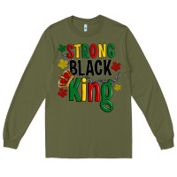 Army Green strong black king Long Sleeve Tee - Artiststas