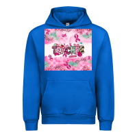 Cobalt Breast Cancer Teacher Urban Hoodie - NancyCooperArtShop