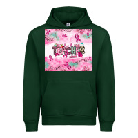 Forest Green Breast Cancer Teacher Urban Hoodie - NancyCooperArtShop