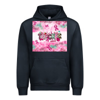 Navy Breast Cancer Teacher Urban Hoodie - NancyCooperArtShop