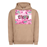 Pigment Burro Breast Cancer Teacher Urban Hoodie - NancyCooperArtShop