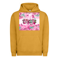 Pigment Peanut Butter Breast Cancer Teacher Urban Hoodie - NancyCooperArtShop