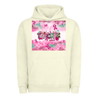 Pigment Pistachio Breast Cancer Teacher Urban Hoodie - NancyCooperArtShop