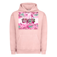 Pigment Salmon Breast Cancer Teacher Urban Hoodie - NancyCooperArtShop
