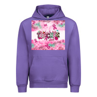 Tulip Breast Cancer Teacher Urban Hoodie - NancyCooperArtShop