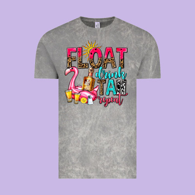 Float Drink Tan Repeat Vintage Tee Designed By Adodesignshop