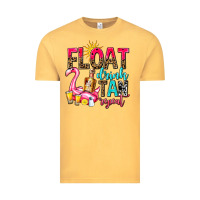 Vintage Mustard float drink tan repeat Vintage Tee - AdoDesignShop