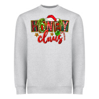 Heather Grey christmas honey claus Heavyweight Sweatshirt - FaDigitalArtStudio