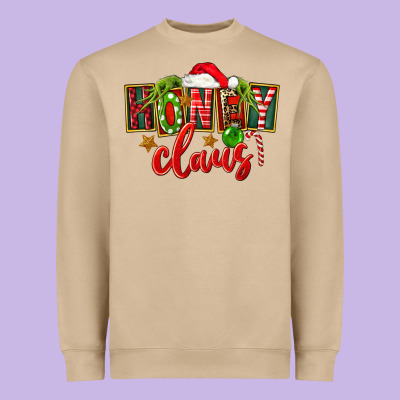 Christmas Honey Claus Heavyweight Sweatshirt Designed By Fadigitalartstudio