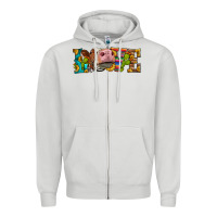 Dove Grey Western Love Simmental Cow Zipper Hoodie - LillyAllenDesigns