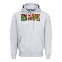 Heather Grey Western Love Simmental Cow Zipper Hoodie - LillyAllenDesigns