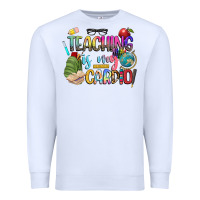 White teaching is my cardio Premium Sweatshirt - NancyCooperArtShop