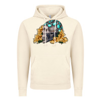 Vintage Artic skull with sunflowers Vintage Hoodie - RanaPortraitStore