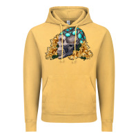 Vintage Mustard skull with sunflowers Vintage Hoodie - RanaPortraitStore