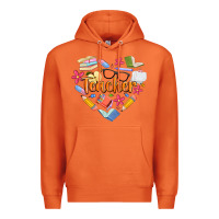 Carrot teacher heart Premium Hoodie - Artiststas