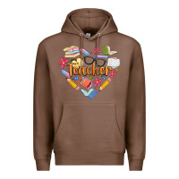 Chestnut teacher heart Premium Hoodie - Artiststas