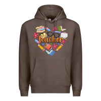 Coffee teacher heart Premium Hoodie - Artiststas