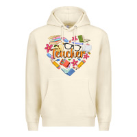 Sandshell teacher heart Premium Hoodie - Artiststas