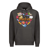 Smoke teacher heart Premium Hoodie - Artiststas