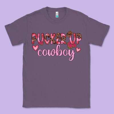 Pucker Up Cowboy Classic Tee Designed By Jahusdesignshop