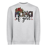 Heather Grey mama of girl Heavyweight Sweatshirt - SublimationCraftShop