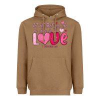 Toasted Coconut let all that you do be done in love Heavyweight Hoodie - MaliasSmallBusiness