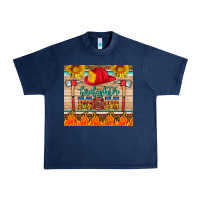 Navy firefighter mom Urban Heavy Tee - HRA Design Shop