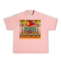 Salmon firefighter mom Urban Heavy Tee - HRA Design Shop