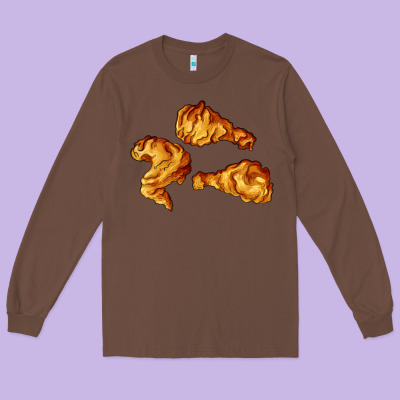 Nuggets Long Sleeve Tee Designed By Adodesignshop