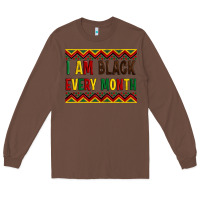 Chestnut i am black every month Long Sleeve Tee - Artiststas