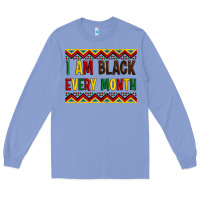 Colony Blue i am black every month Long Sleeve Tee - Artiststas