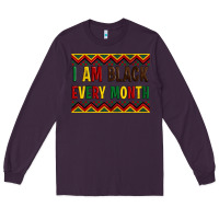 Plum i am black every month Long Sleeve Tee - Artiststas