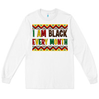 White i am black every month Long Sleeve Tee - Artiststas