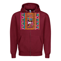 Burgundy love baby calf valentine's day Zipper Hoodie - Jasminsmagicworld