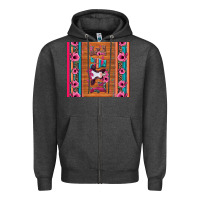 Charcoal Heather love baby calf valentine's day Zipper Hoodie - Jasminsmagicworld