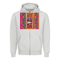 Dove Grey love baby calf valentine's day Zipper Hoodie - Jasminsmagicworld
