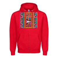 Red love baby calf valentine's day Zipper Hoodie - Jasminsmagicworld