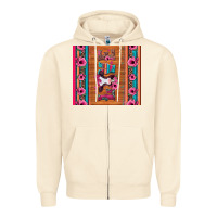 Sandshell love baby calf valentine's day Zipper Hoodie - Jasminsmagicworld