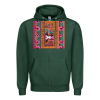 Sports Green love baby calf valentine's day Zipper Hoodie - Jasminsmagicworld