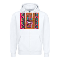White love baby calf valentine's day Zipper Hoodie - Jasminsmagicworld